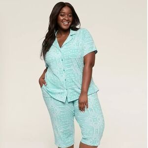 Lane Bryant Green Pajama Set Intimates & Sleepwear